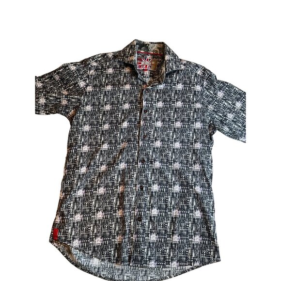 7 Downie St London Mens Size 3‎ US Small Gray/Black/White - Picture 2 of 6